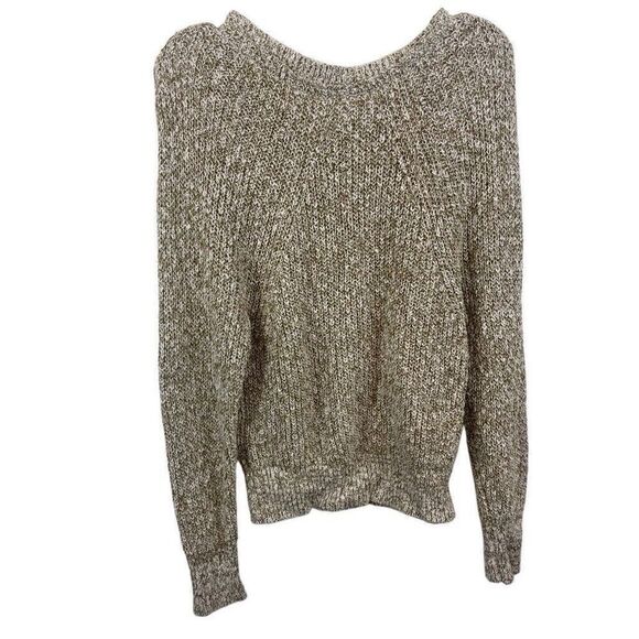 Free People Tan Cream Knit Sweater Size Small - Picture 2 of 7